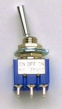Allparts EP-0082-010 Chrome On Off On Mini Switch