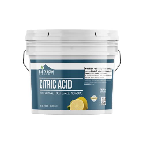 Earthborn Elements Citric Acid (1 Gallon), Food Safe, Preservative