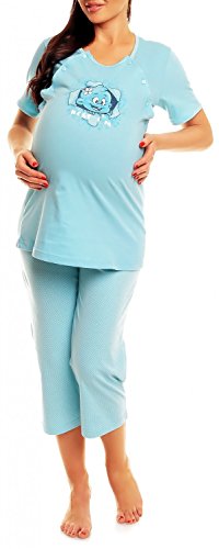 Happy Mama Womens Maternity Nursing Breastfeeding Pyjamas