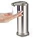 YiShuo Automatic Soap Dispenser with Waterproof Base; Premium Fingerprint Resistant Brushed Stainless Steel;Touchless Infrared Motion Sensor for Bathroom or Kitchen