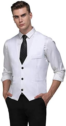 MARIR Men Vests Jacket Classic Style Slim Fit Business Waistcoat