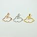 TIKIVILLE 925 Sterling Silver bunny Pendant Necklace 1 by 1 Inch Rhodium Plated
