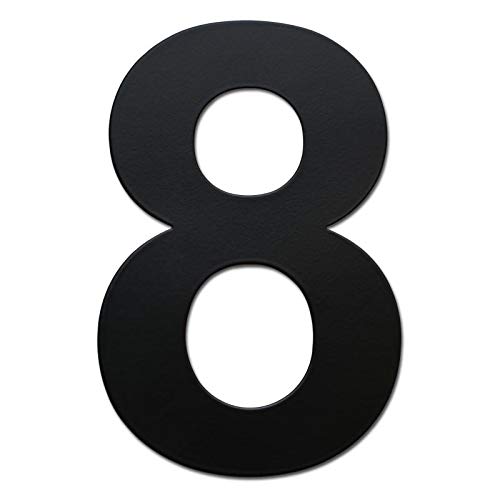 nanlyiau 4in Mailbox Numbers Black House Number Door number Stainless Steel House Numbers Adhesive black number Made of solid 304 Stainless Steel 4in/10cm(8)