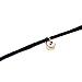 Bridalvenus Black Gothic Lace Velvet Choker Necklace, Double Layer Clavicle Choker with Rhinstones Pendant for Women and Girls