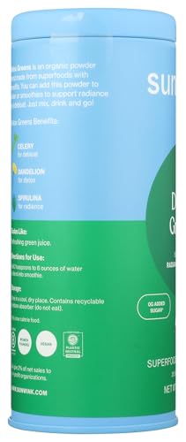 SUNWINK ORGANIC DETOX GREENS SUPERFOOD MIX, 4.2 OZ