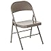 Flash Furniture HERCULES Series Commercial Grade Double Braced Gray Metal Folding Chair
