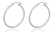 925 Sterling Silver 3mm 2 Inch Basic Hoop Earrings.(I-2467)…