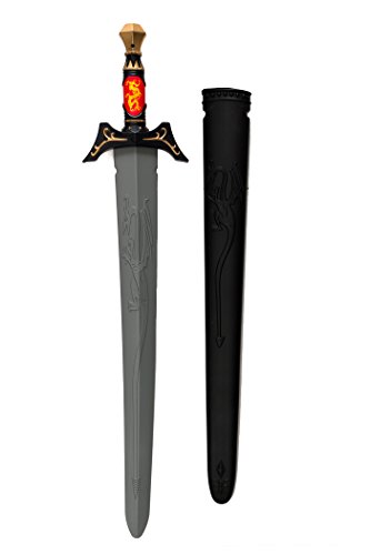 Loftus Adult Medieval Samurai Warrior Sword, Silver Black, One Size (27")