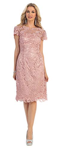 plus size dusty rose dress