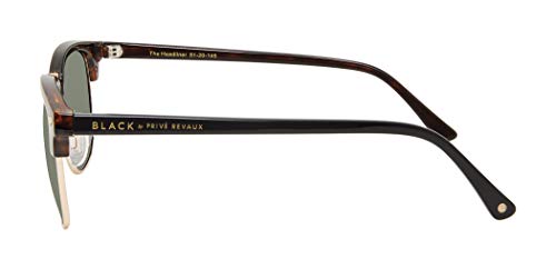 PRIVÉ REVAUX"Headliner" Designer Sunglasses, Brown/Green - Thumbnail 3