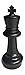 MegaChess Individual Chess Piece - King - 12 Inches Tall - Black or White
