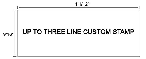 Miseyo Self Inking Custom Stamp Personalize Up to 3 Lines Rubber Return Address Stamp - 2 Ink Pads Included - Thumbnail 2