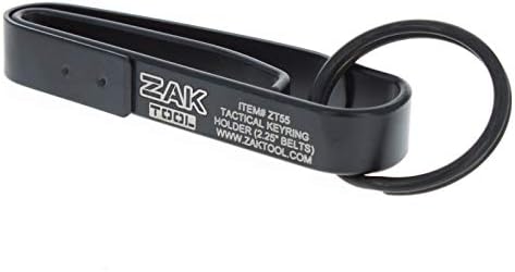 Police Zak Tool ZT55 Tactical Stealth Black Extreme Duty Key Ring Holder