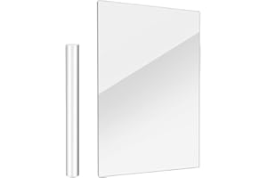 DS. DISTINCTIVE STYLE Acrylic Clay Roller and A4 Size Acrylic Sheet for Polymer Clay Rolling Pin with Clear Board Sheet DIY Rolling Tools for Clay Modelling and Shaping