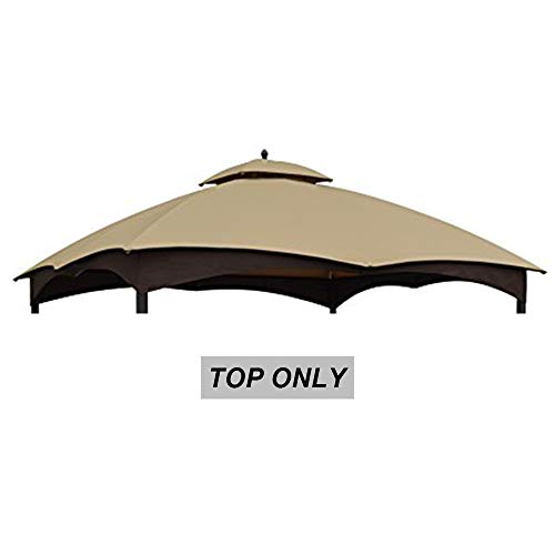 ABCCANOPY Replacement Canopy Top for Lowe's 10' x 12' Gazebo #TPGAZ17-002C (Golden Brown Canopy Top Only)