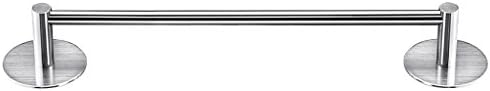 YONGLIANGweiyuzhiwujiao YONGLIANG Toiletries Stainless Steel Viscose Towel Rack Free Punch Bathroom Bathroom Toilet Wall Hanging Towel Rack Towel Rack Shelf (Size : M)