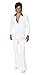 Smiffys Men 1970s Suit Costume, White, M - US Size 38