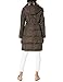 London Fog Women's Chevron Coat with Faux-Fur Trim