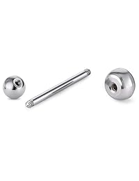 Cottvott - Piercing para lengua, acero inoxidable, 12 unidades
