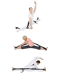 Si-Stretcher - Ayuda para estiramiento y flexibilidad para artistas marciales, bailarines, gimnasias, animadores, terapia física, yoga, pilates y atletas Una cómoda banda elástica correa