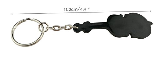 Creative Bright Color Musical Instrument Keychain Key Ring Figure For Gift Decoration (Violin)