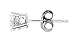Dazzling 1/4 Carat Total Weight Natural Diamond Stud Earring Set in 14k White Gold (Color: I-J-K, Clarity: I2-I3