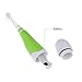 Kids Baby Toothbrush, ALLOMN Oral Care Baby Sonic Electric Toothbrush with 2 brush heads Soft Bristle LED Lights (Green Color)