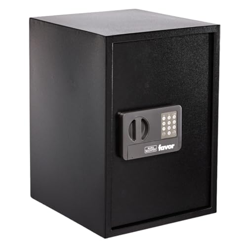 BURG-WÄCHTER Möbeltresor mit elektronischem Zahlenschloss, inkl. Fachboden, 38,6 l, 12,5 kg, Favor S7 E, Schwarz