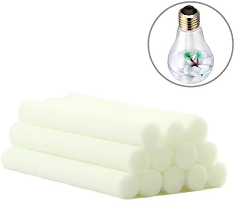 ZELAF Bulb Humidifier Filter, [SGS Cert.] 12 Pack Replacement Sponge Wick Filters for USB Portable LED Color Night Lights Bulb Diffuser, Air Aromatherapy Diffuser Humidifier, Essential Oil and More