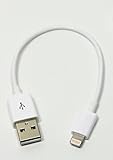 [Apple MFi Certified] CableJive iBoltz XS Extra Short 5 inch (12cm) Small Lightning USB charge & sync cable for iPhone 7, 7 Plus, 6, 6S, SE, 5S, 5C, iPad and all Apple Lightning devices; IBOLTZ-12CW