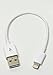 CableJive iBoltz XS, USB-Lightning cable, 12 cm, white, MFi certified