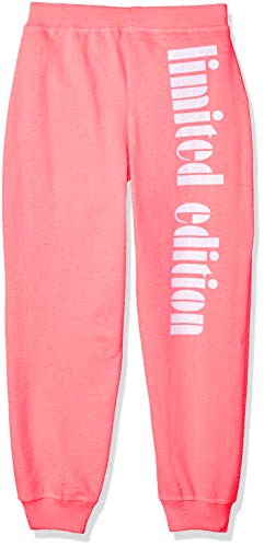 Limited Too Girls' Big Lace Up Hoodie and Jogger Pant Set, neon Coral, 8 - Thumbnail 2