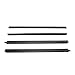 1A Auto Inner & Outer Window Sweep Felt Kit Set of 4 for CJ5 CJ6 CJ7 Scrambler Wrangler