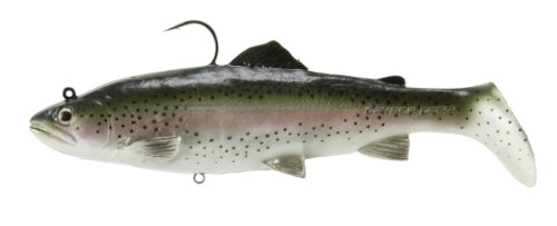 Okuma Fishing Tackle Savage Gear Real Trout Swimbait Slow Sinking Lure, Light Trout, 5-Inch - 1 1/4-Ounce