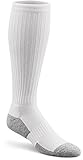 Dr. Comfort Diabetic Over the Calf Socks, White, Medium (1 Pair)