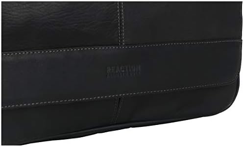 Kenneth Cole Reaction Risky Business Full-Grain Colombian Leather Crossbody Laptop & Tablet Flapover Messenger Bag, Black, One Size 8 Kenneth Cole Reaction Risky Business Full-Grain Colombian Leather Crossbody Laptop & Tablet Flapover Messenger Bag, Black, One Size