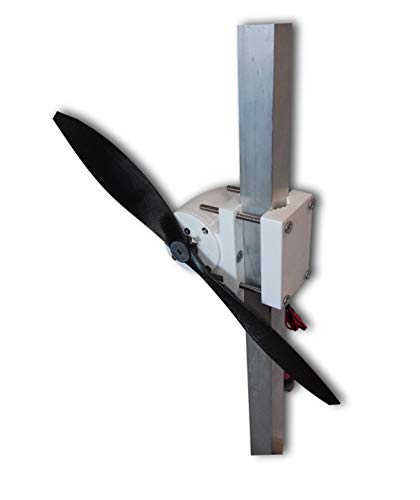 Cutting Edge Power Mini 12 Volt Wind Turbine Generator, Portable, w/Accessories,Small, Made in USA (Perpendicular Pipe/Tube Mount, High Performance (12.5"))