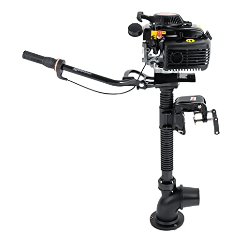 RustyVioum 4 Stroke 4hp Outboard Motor, Jet Pump Outboard Motor Fishing ...