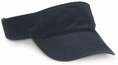 Valucap VC500 Bio-Washed Visor (Black, One Size)