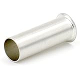 Baomain AWG 10/6.0mm² Long: 12mm Wire Copper Crimp Connector Non Insulated Ferrule Pin Cord End Terminal 100pcs