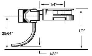 HO Body Mounted Coupler, 1/4" Overset (2pr)