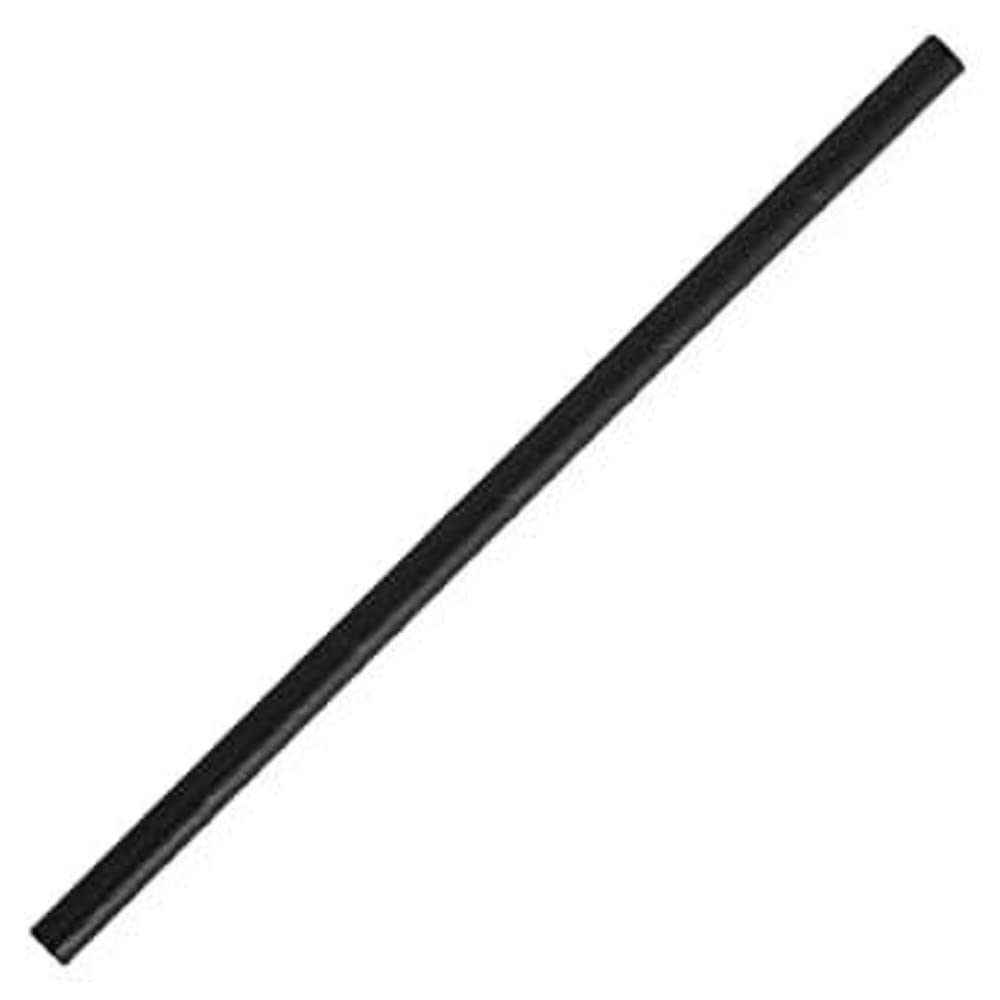 Fiesta Compostable Paper Cocktail Stirrer Straws | Black | Pack of 250 | 140(L)mm / 5 1/2 inch | CY080
