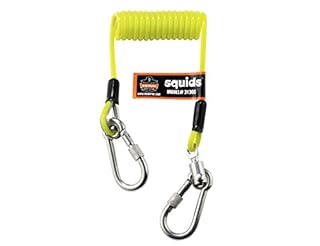 UPC 720476191308 product image for Ergodyne Squids 3130S Coiled Cable Tool Lanyard with Dual Stainless Steel Carabi | upcitemdb.com