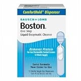 Boston One Step Liquid Enzymatic Cleaner, 12 dispensers, .01 oz - 2pc