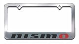 Nismo Chrome License Plate Frame with 2 free caps