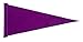 6 ft. Purple Pennant Bicycle Safety Flag with Rear Axle Mounting Bracket