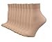 Fitu Women's 10 Pairs Pack Nylon Ankle Tights Hosiery Socks (Beige) One Size Beige