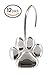 YOTOZU Paw Print - Shower Curtain Hooks, Polished Chrome, Includes a Set of 12 - Give Your Restroom What It Deserves Now