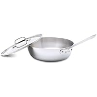 All-Clad Stainless 3-Quart Saucier with Lid and Pour Spouts