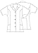 Adar Universal Lapel Collar Nurse Top - 605 - White - XL